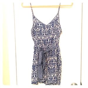 Blue Aztec Romper